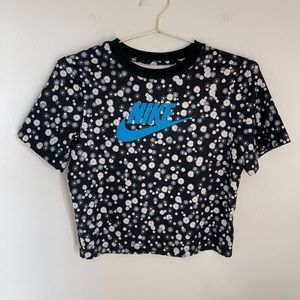 NIKE Floral Crop Top Size Large